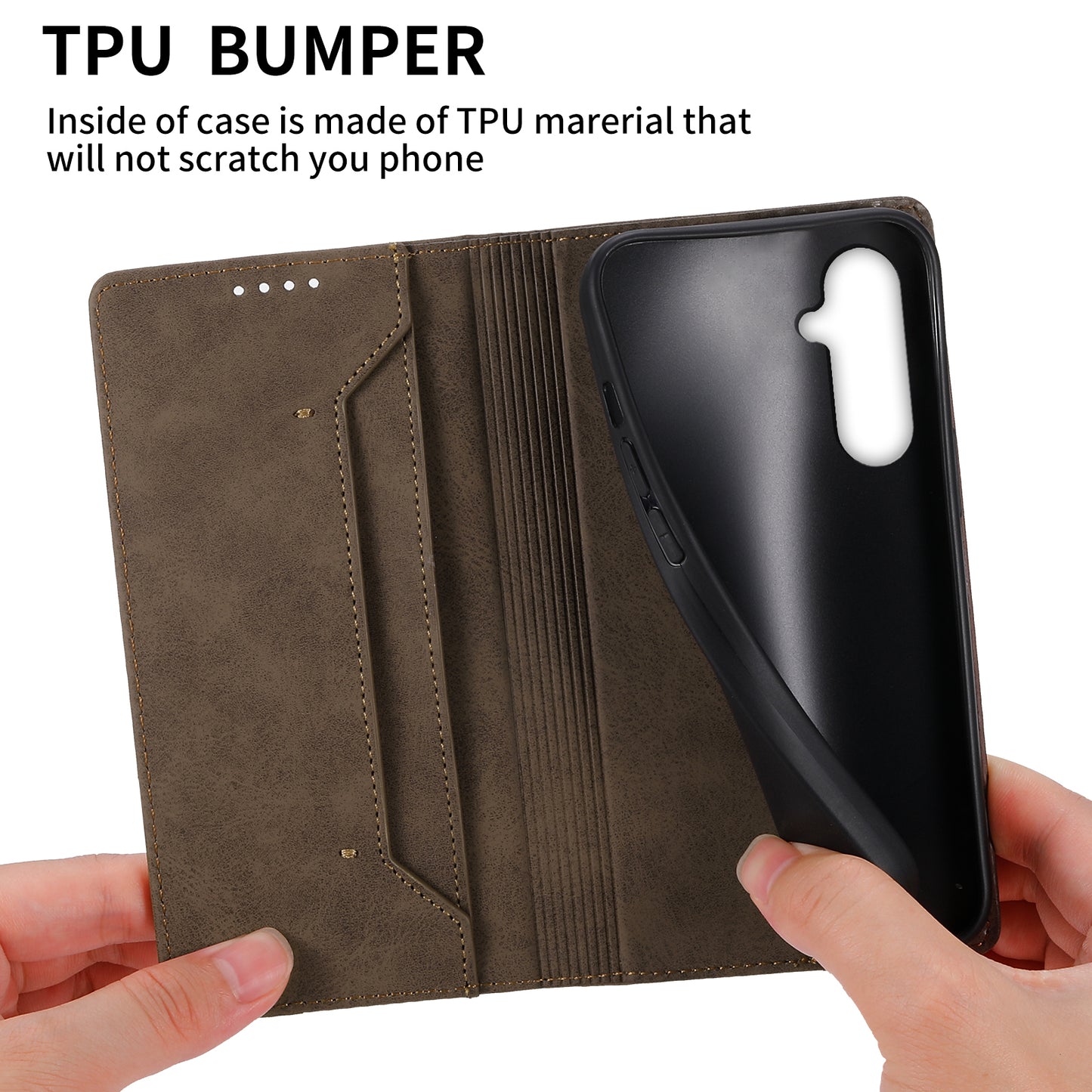 DF-05 For Samsung Galaxy A54 5G RFID Blocking Stand Phone Case Wallet Anti-drop Leather Cover