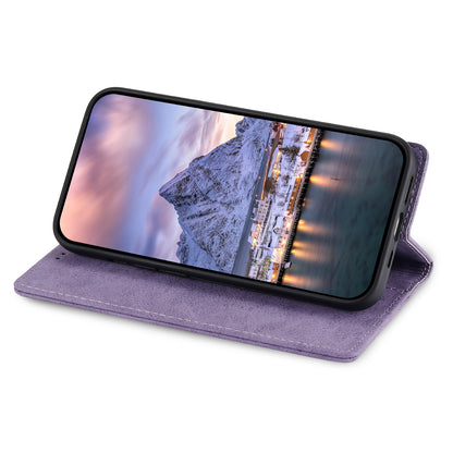 DF-05 For Samsung Galaxy A54 5G RFID Blocking Stand Phone Case Wallet Anti-drop Leather Cover