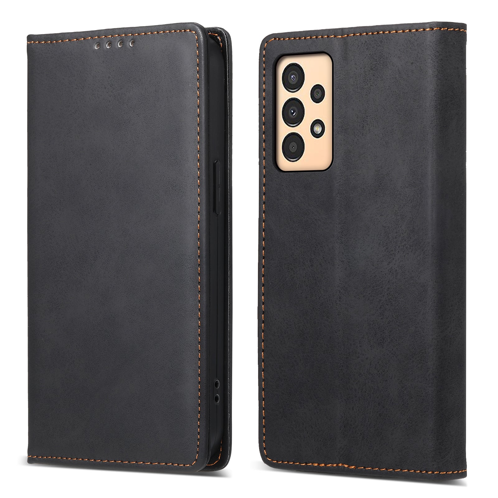 DF-05 For Samsung Galaxy A13 4G / 5G Magnetic Closure Leather Case RFID Blocking Stand Wallet Phone Cover