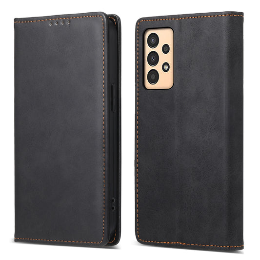 DF-05 For Samsung Galaxy A13 4G / 5G Magnetic Closure Leather Case RFID Blocking Stand Wallet Phone Cover