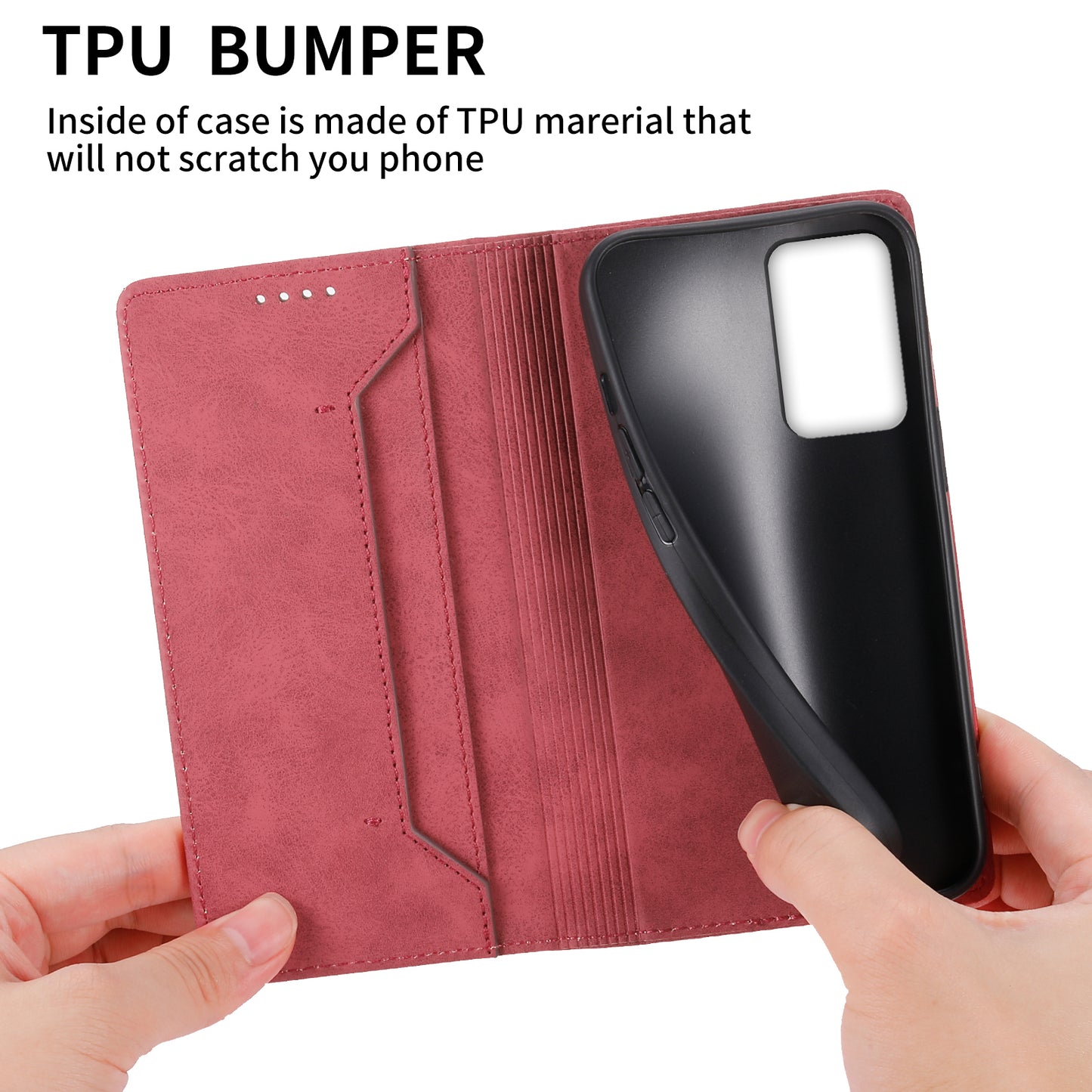 DF-05 For Samsung Galaxy A13 4G / 5G Magnetic Closure Leather Case RFID Blocking Stand Wallet Phone Cover
