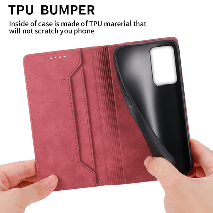 DF-05 For Samsung Galaxy A13 4G / 5G Magnetic Closure Leather Case RFID Blocking Stand Wallet Phone Cover
