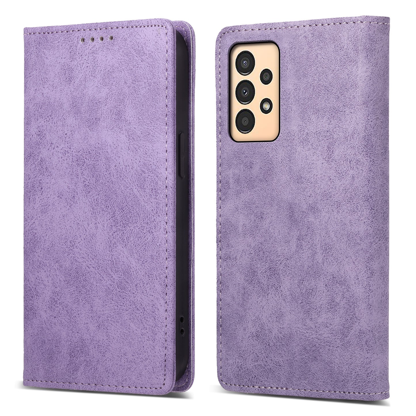 DF-05 For Samsung Galaxy A13 4G / 5G Magnetic Closure Leather Case RFID Blocking Stand Wallet Phone Cover
