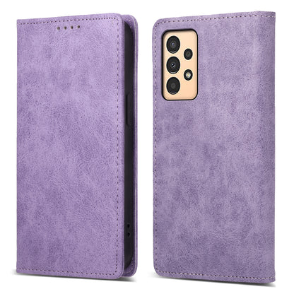 DF-05 For Samsung Galaxy A13 4G / 5G Magnetic Closure Leather Case RFID Blocking Stand Wallet Phone Cover