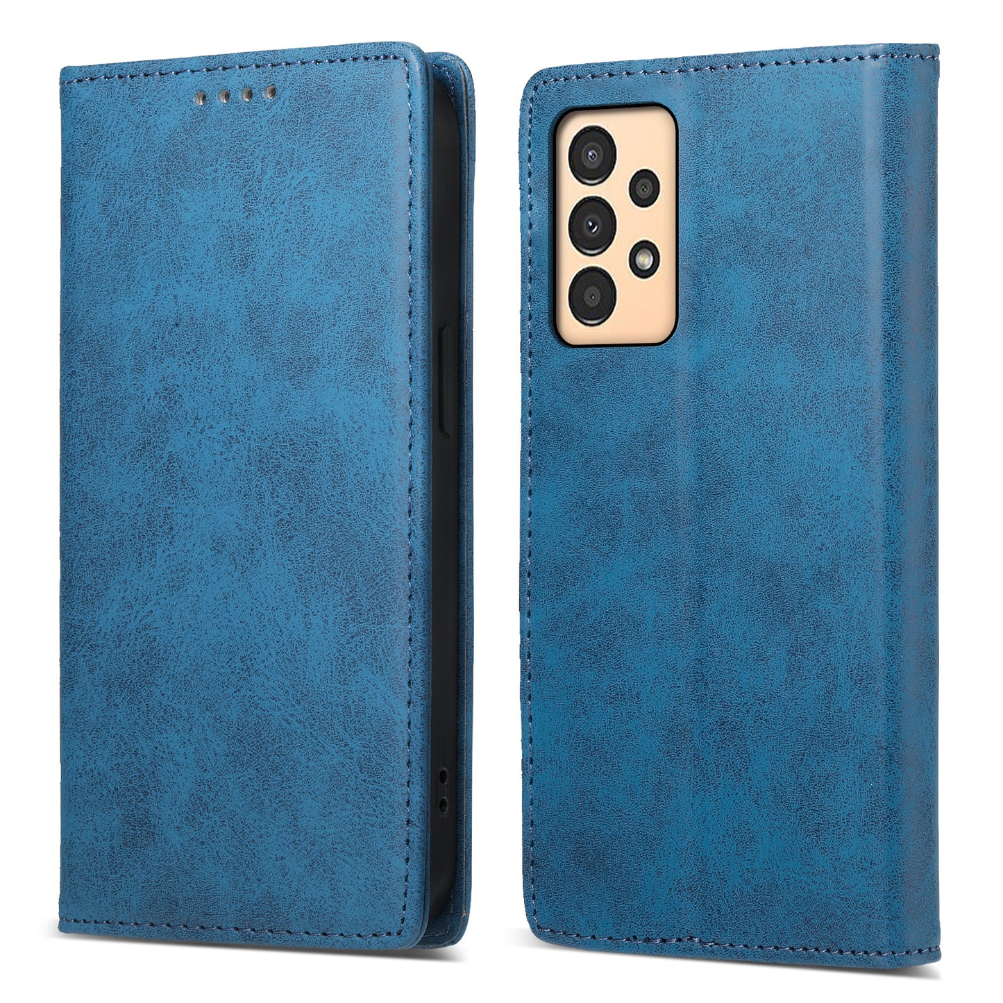 DF-05 For Samsung Galaxy A13 4G / 5G Magnetic Closure Leather Case RFID Blocking Stand Wallet Phone Cover