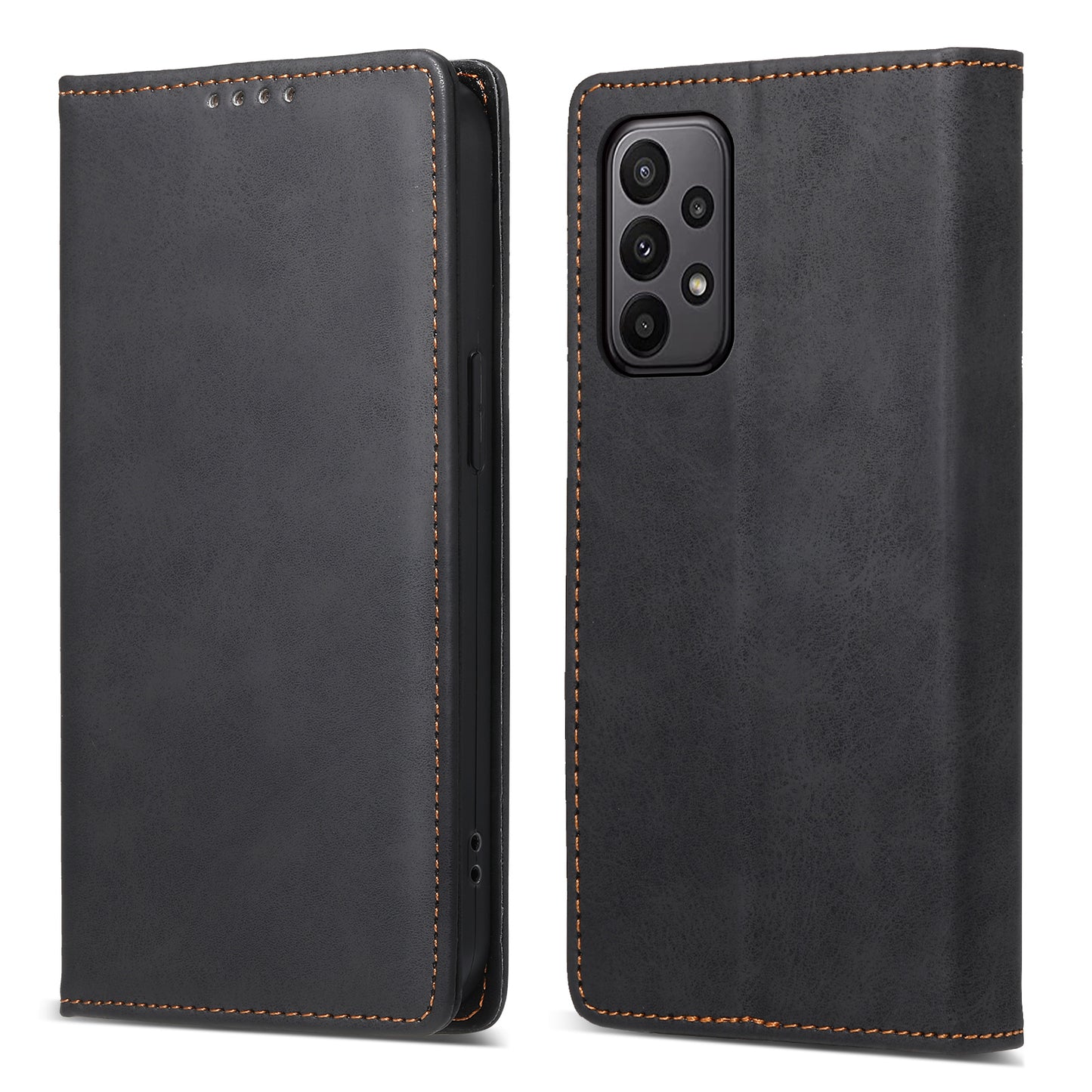 DF-05 For Samsung Galaxy A23 5G (Global Version) / A23 4G Wallet Phone Leather Case RFID Blocking Stand Phone Cover