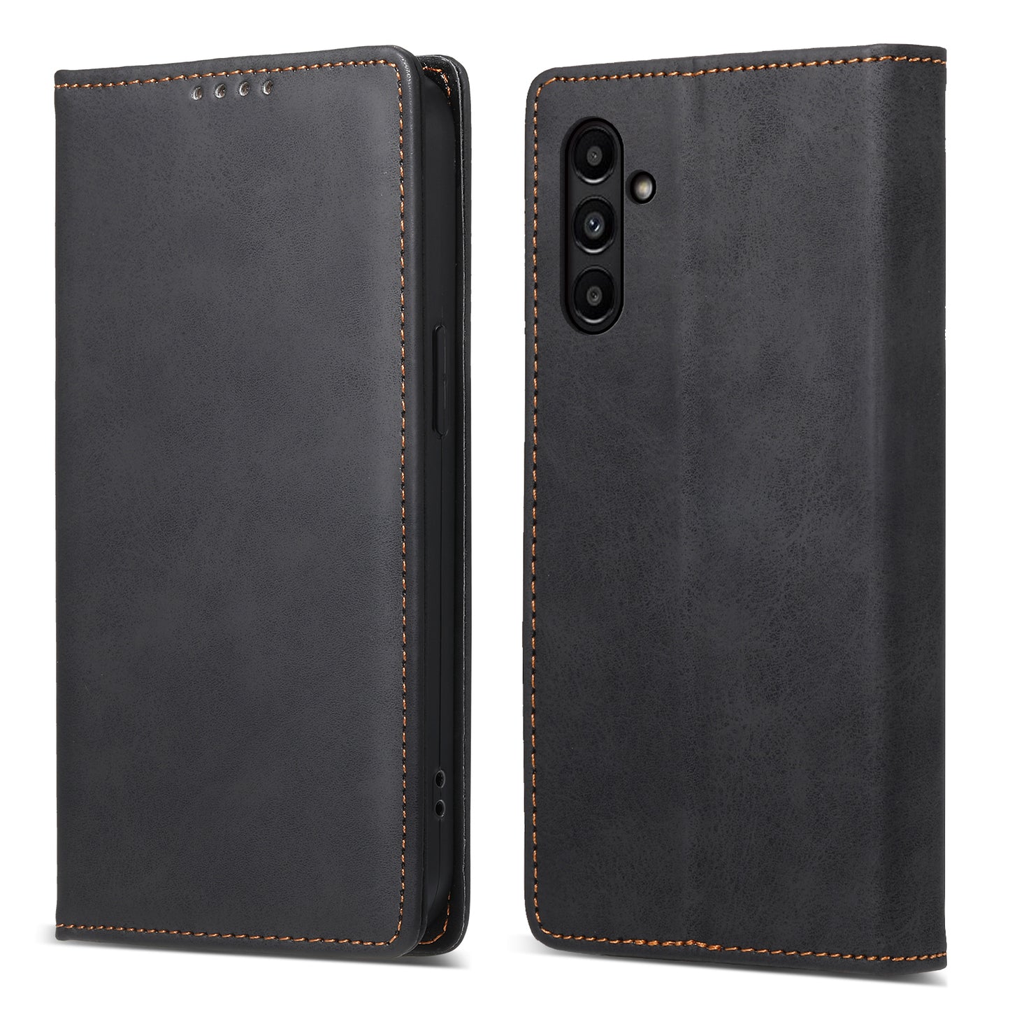 DF-05 For Samsung Galaxy A14 4G / 5G PU Leather Case RFID Blocking Phone Cover with Stand Wallet