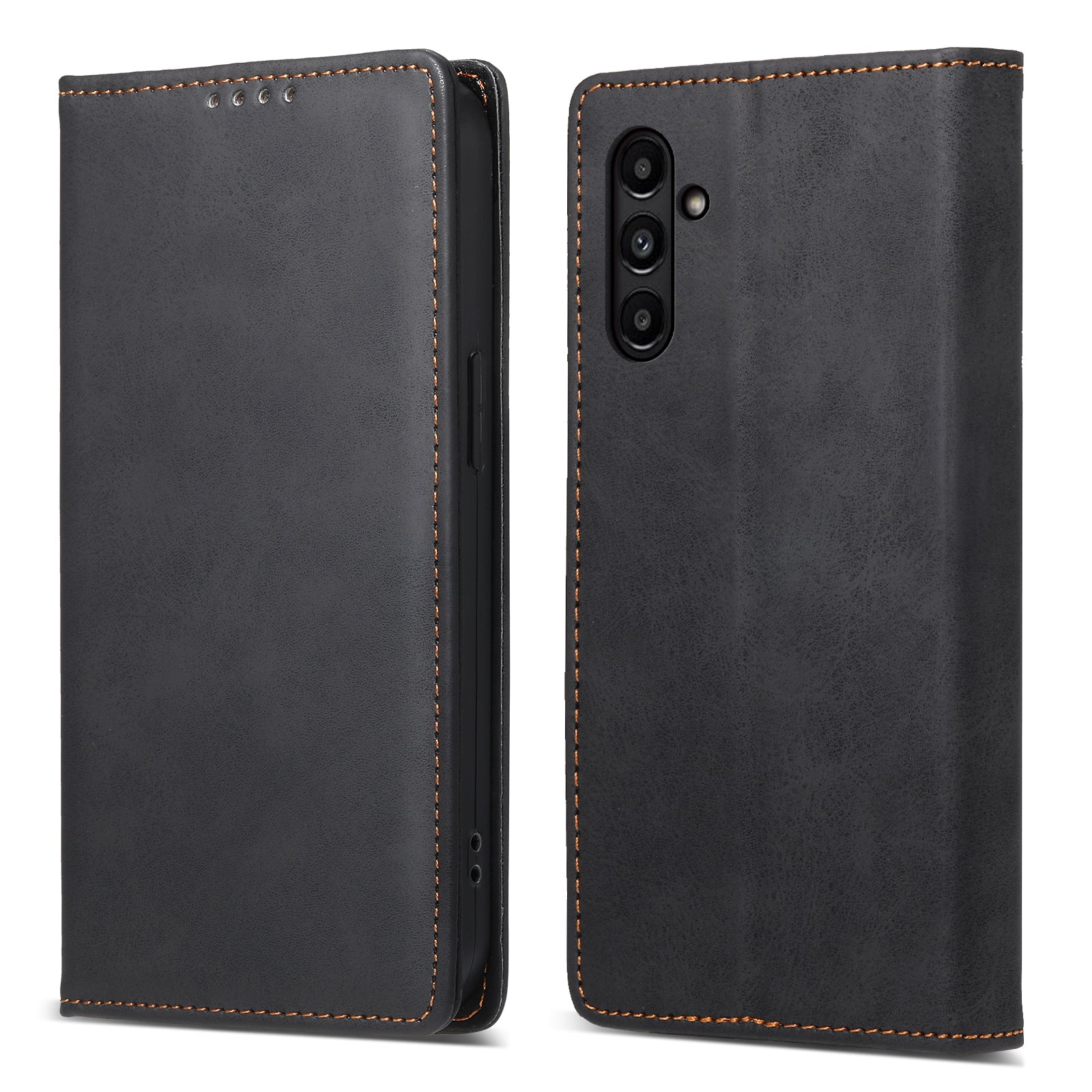 DF-05 For Samsung Galaxy A14 4G / 5G PU Leather Case RFID Blocking Phone Cover with Stand Wallet