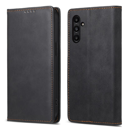 DF-05 For Samsung Galaxy A14 4G / 5G PU Leather Case RFID Blocking Phone Cover with Stand Wallet
