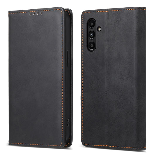 DF-05 For Samsung Galaxy A14 4G / 5G PU Leather Case RFID Blocking Phone Cover with Stand Wallet