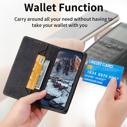 DF-05 For Samsung Galaxy A14 4G / 5G PU Leather Case RFID Blocking Phone Cover with Stand Wallet