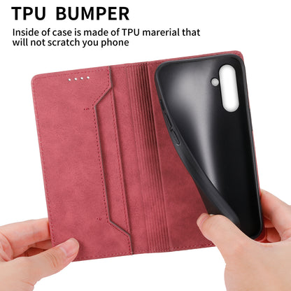 DF-05 For Samsung Galaxy A14 4G / 5G PU Leather Case RFID Blocking Phone Cover with Stand Wallet