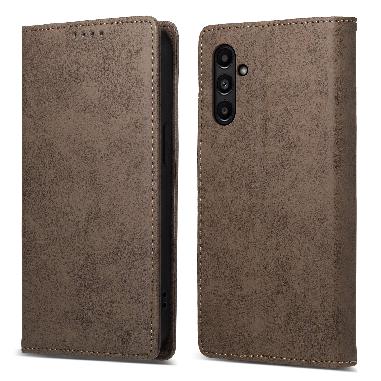 DF-05 For Samsung Galaxy A14 4G / 5G PU Leather Case RFID Blocking Phone Cover with Stand Wallet