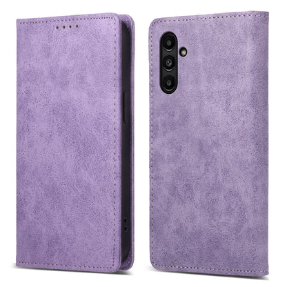 DF-05 For Samsung Galaxy A14 4G / 5G PU Leather Case RFID Blocking Phone Cover with Stand Wallet