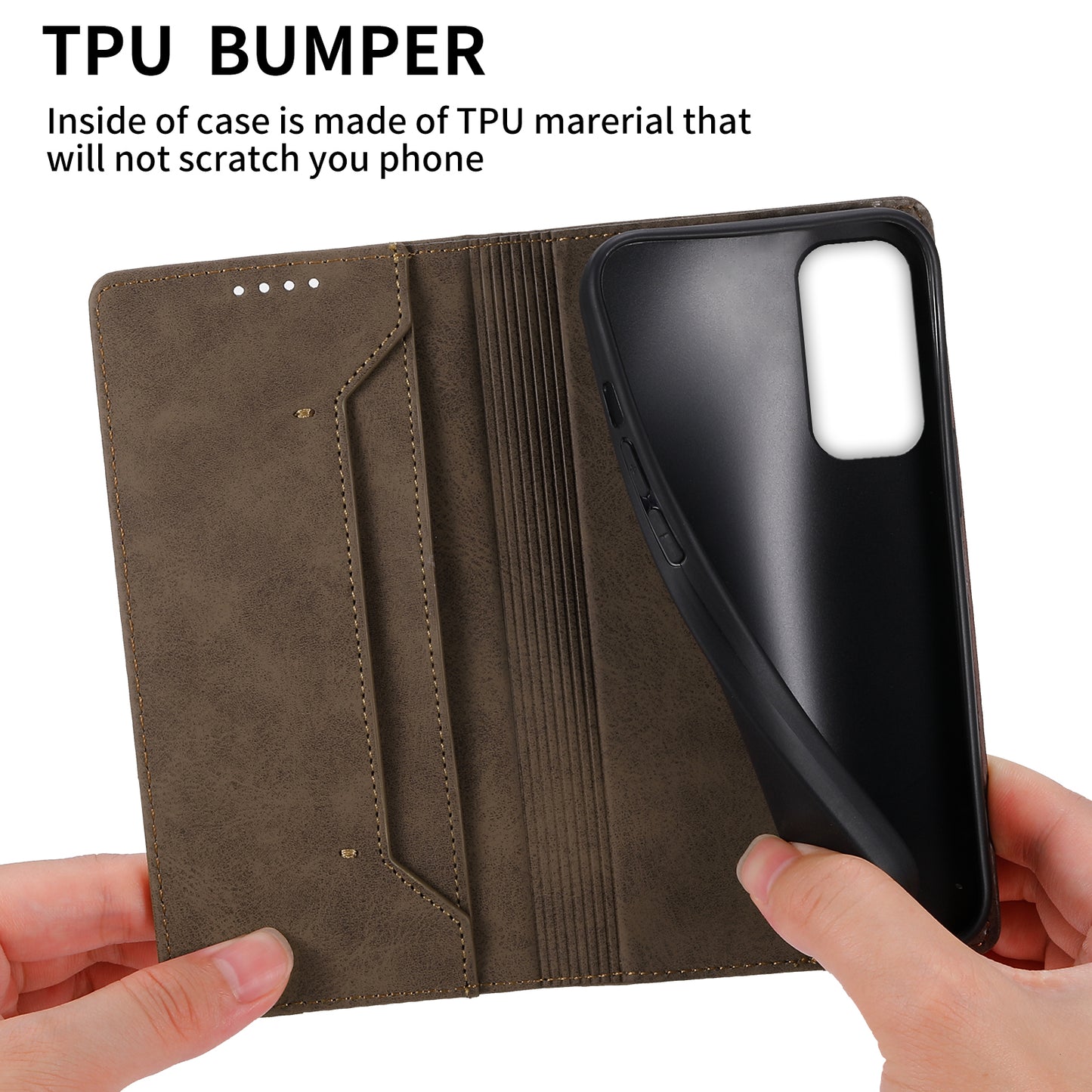 DF-05 For Samsung Galaxy A24 4G RFID Blocking Phone Case PU Leather + TPU Stand Wallet Cover