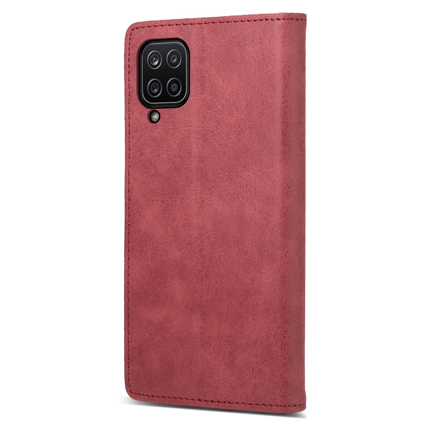 DF-05 For Samsung Galaxy A12 Stand PU Leather Phone Cover RFID Blocking Wallet Phone Case