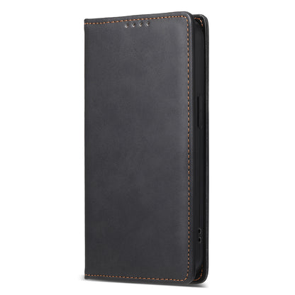 DF-05 For Samsung Galaxy A22 5G (EU Version) RFID Blocking Phone Case Leather Wallet Stand Anti-drop Cover