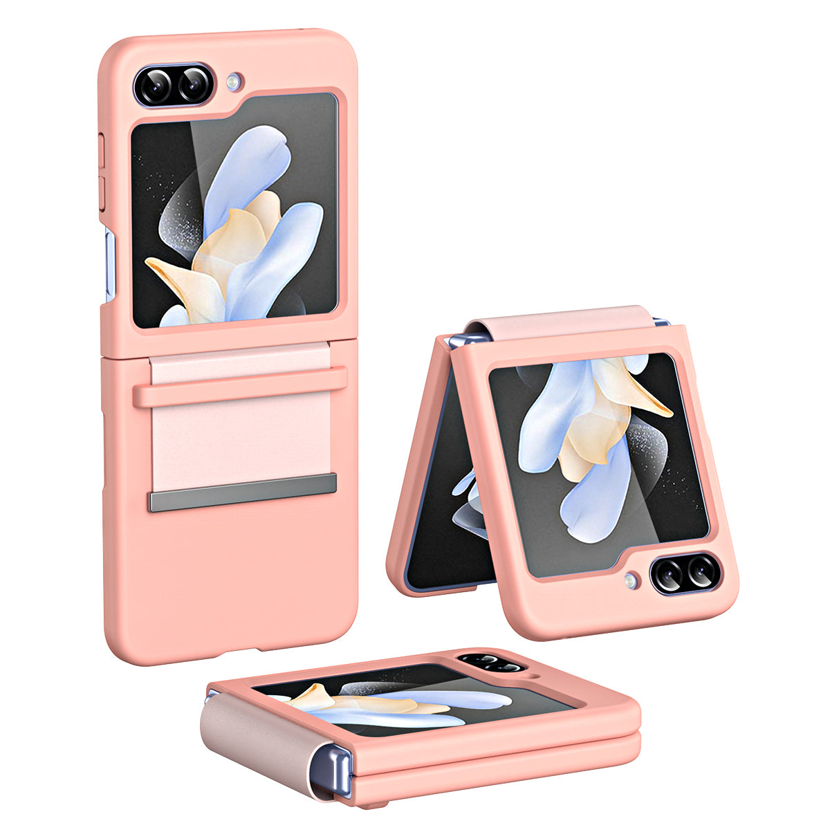 For Samsung Galaxy Z Flip5 5G Hard PC Phone Case Retractable Strap Hinge Protection Phone Cover