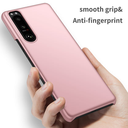 For Sony Xperia 5 III 5G Hard PC Back Cover Solid Color Anti-scratch Phone Case