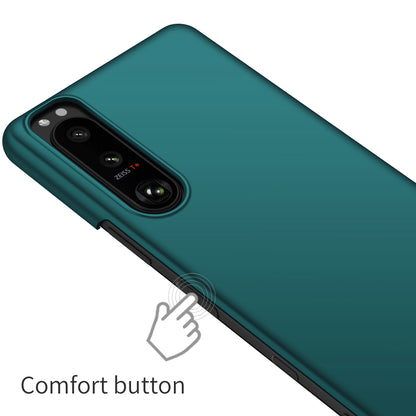 For Sony Xperia 5 III 5G Hard PC Back Cover Solid Color Anti-scratch Phone Case