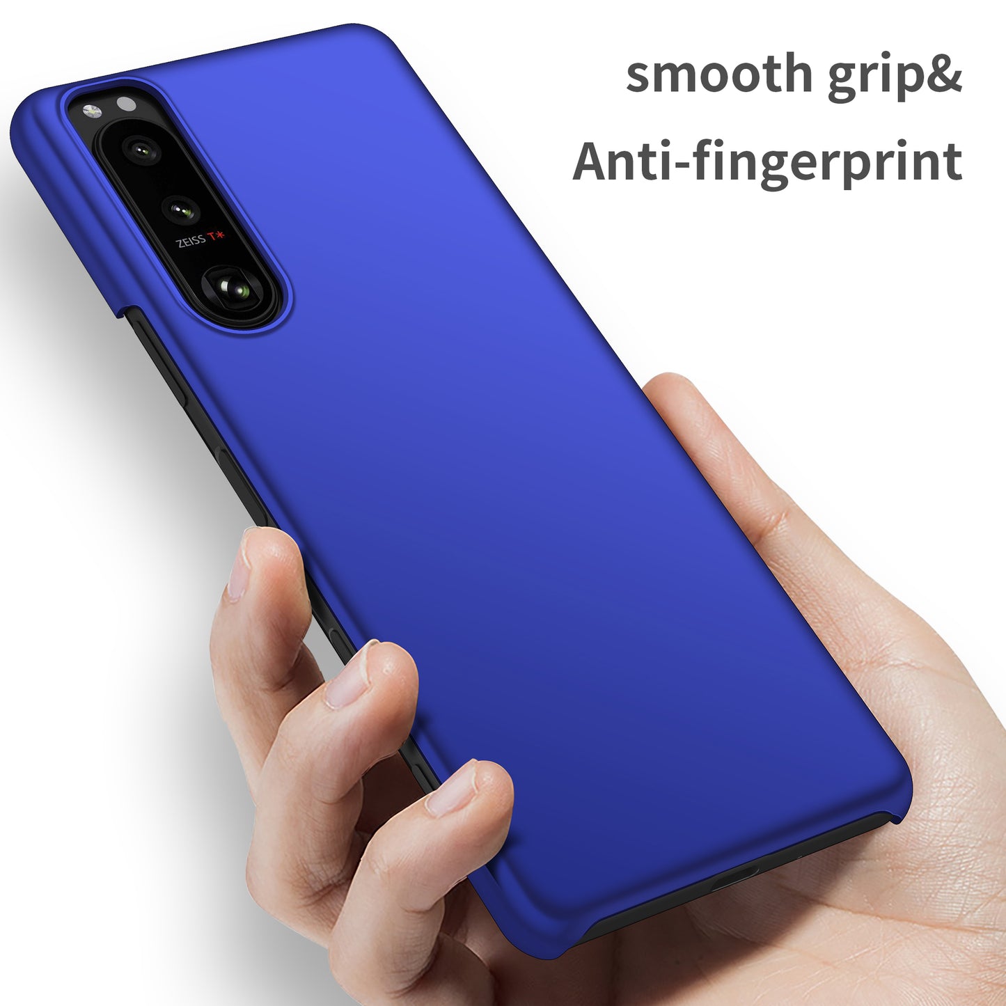 For Sony Xperia 5 III 5G Hard PC Back Cover Solid Color Anti-scratch Phone Case