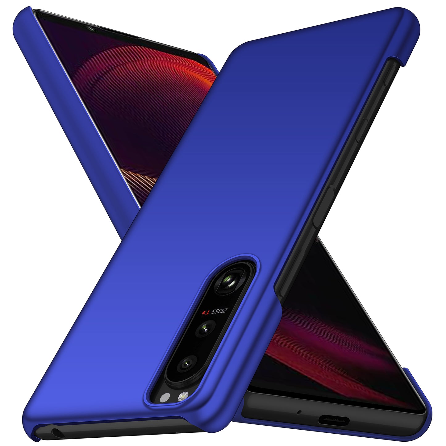 For Sony Xperia 5 III 5G Hard PC Back Cover Solid Color Anti-scratch Phone Case