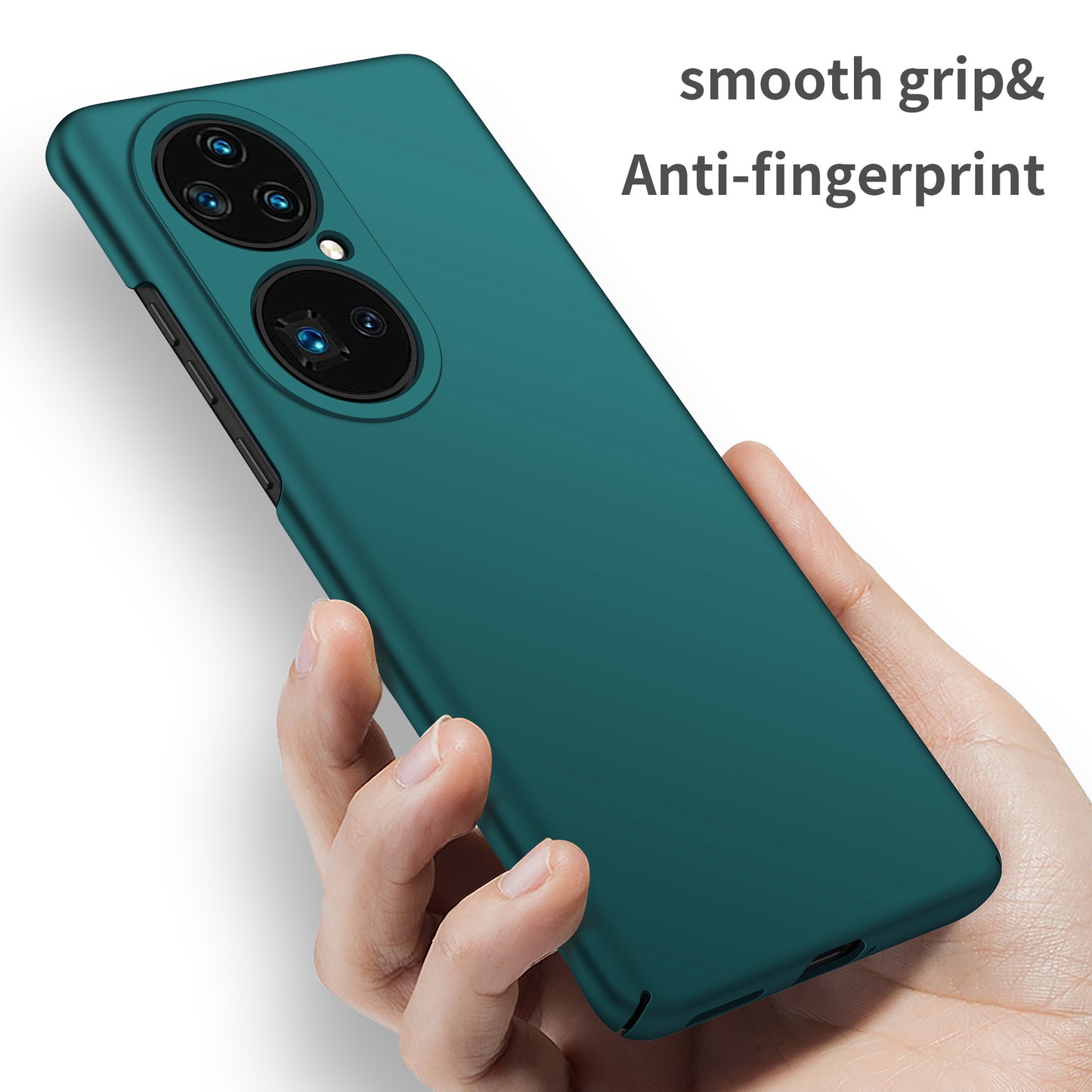 For Huawei P50 Pro 4G Solid Color Phone Case Hard PC Drop-proof Cover