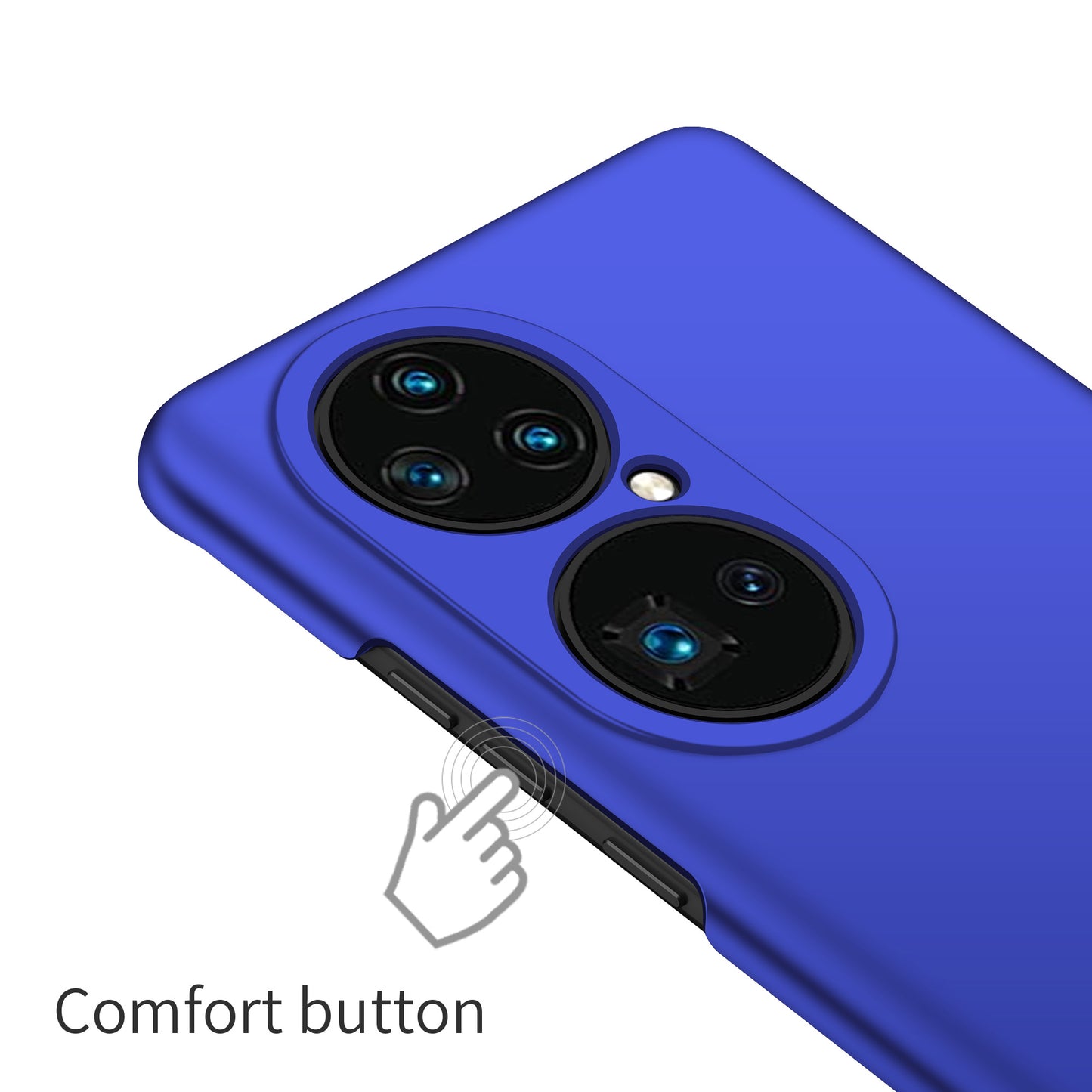 For Huawei P50 Pro 4G Solid Color Phone Case Hard PC Drop-proof Cover
