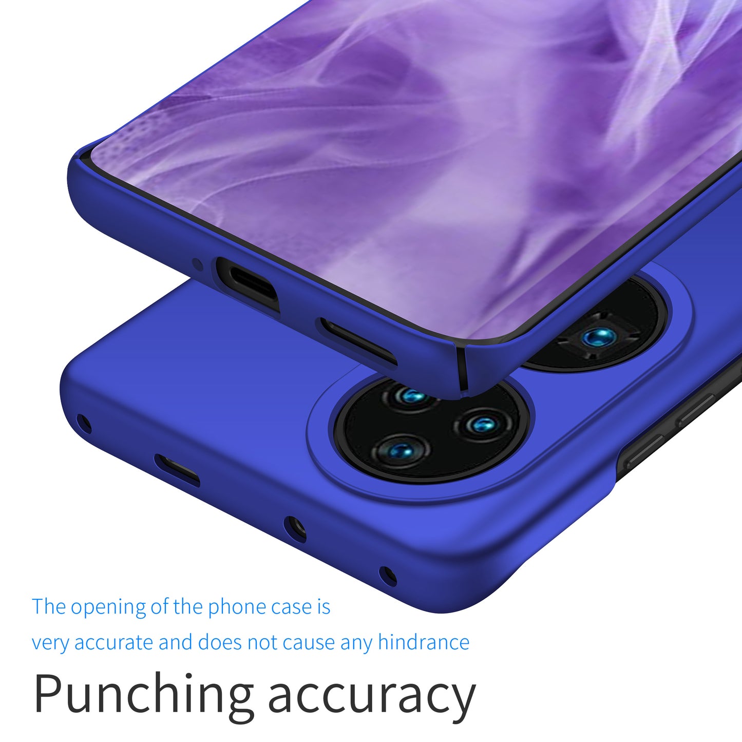 For Huawei P50 Pro 4G Solid Color Phone Case Hard PC Drop-proof Cover
