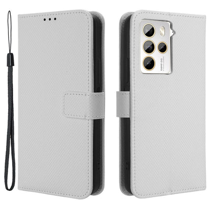 For HTC U23 Pro 5G Anti-Scratch Cover Wallet Shockproof Diamond Texture PU Leather Stand Case