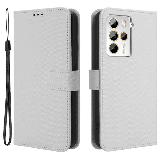 For HTC U23 Pro 5G Anti-Scratch Cover Wallet Shockproof Diamond Texture PU Leather Stand Case