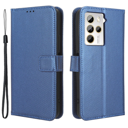 For HTC U23 Pro 5G Anti-Scratch Cover Wallet Shockproof Diamond Texture PU Leather Stand Case