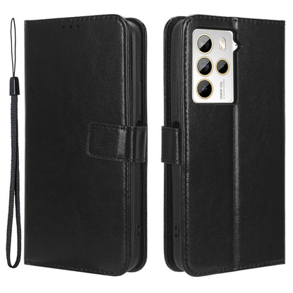 For HTC U23 Pro 5G Stand Wallet Crazy Horse Texture Flip Case PU Leather Phone Cover
