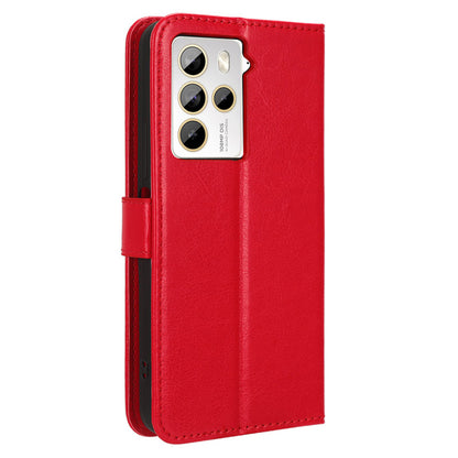 For HTC U23 Pro 5G Stand Wallet Crazy Horse Texture Flip Case PU Leather Phone Cover