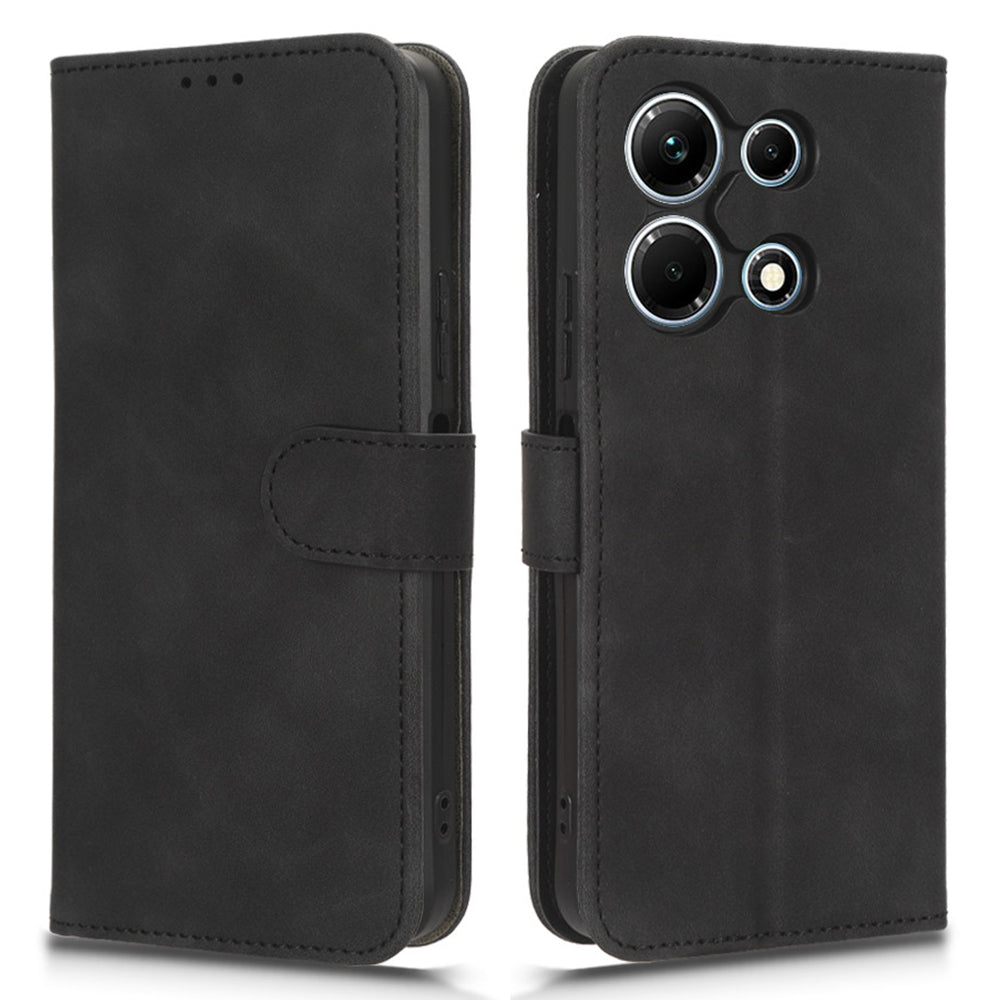For Infinix Note 30i 4G Skin-touch PU Leather Wallet Phone Case Stand Protective Phone Cover