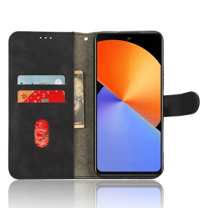 For Infinix Note 30i 4G Skin-touch PU Leather Wallet Phone Case Stand Protective Phone Cover