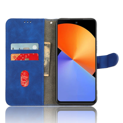 For Infinix Note 30i 4G Skin-touch PU Leather Wallet Phone Case Stand Protective Phone Cover