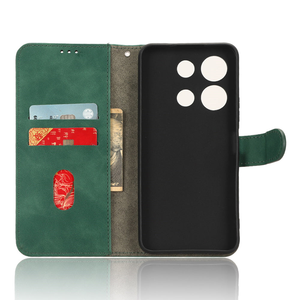 For Infinix Note 30i 4G Skin-touch PU Leather Wallet Phone Case Stand Protective Phone Cover