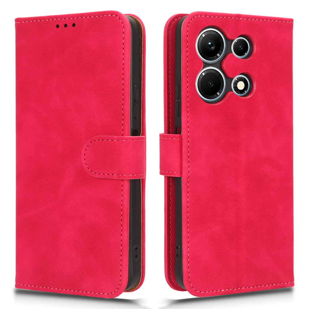 For Infinix Note 30i 4G Skin-touch PU Leather Wallet Phone Case Stand Protective Phone Cover