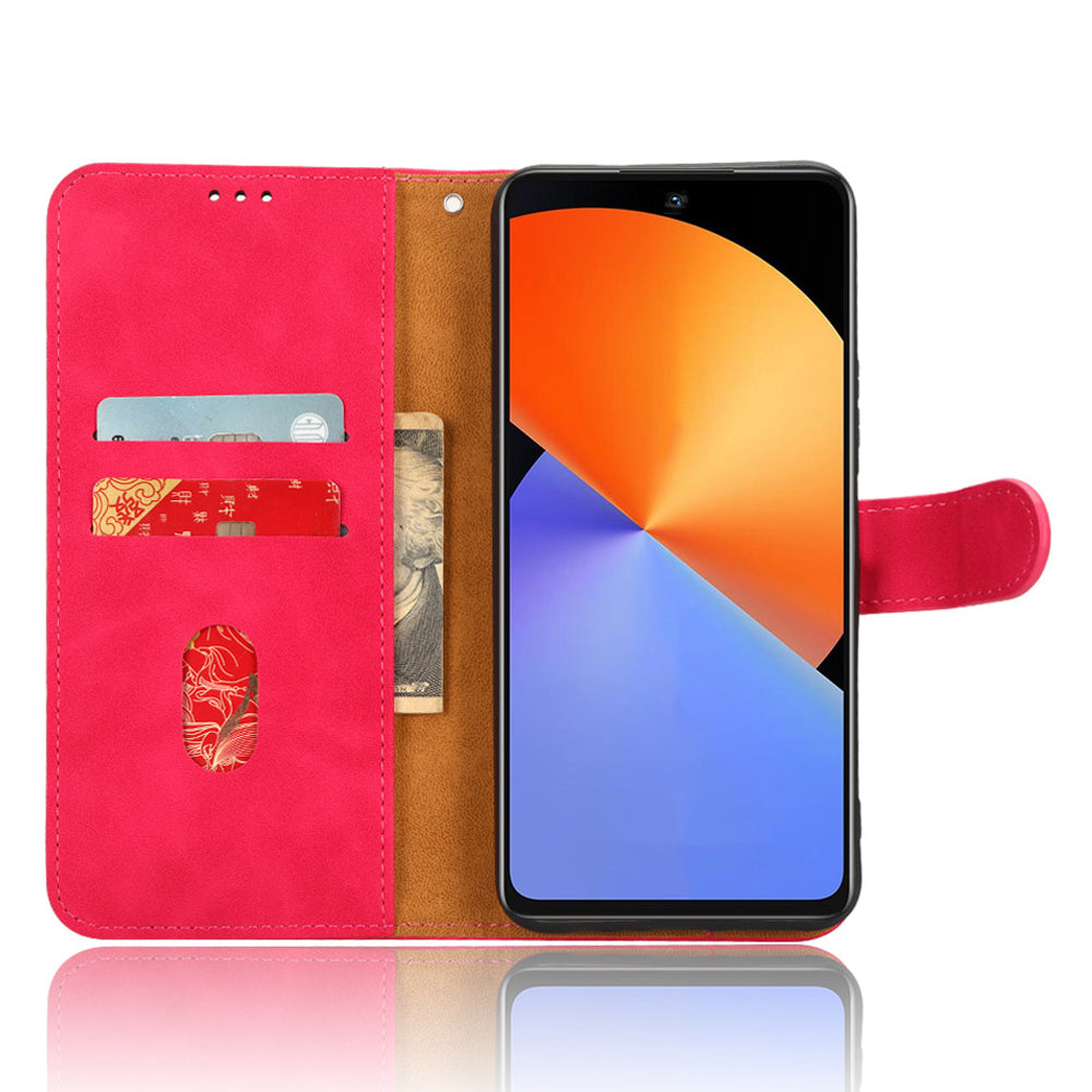 For Infinix Note 30i 4G Skin-touch PU Leather Wallet Phone Case Stand Protective Phone Cover