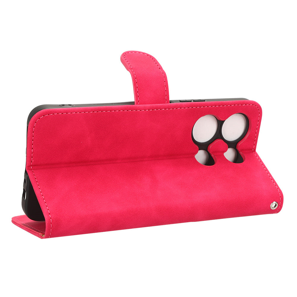 For Infinix Note 30i 4G Skin-touch PU Leather Wallet Phone Case Stand Protective Phone Cover