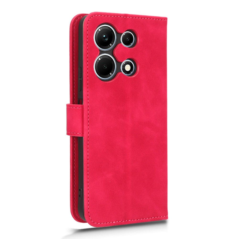 For Infinix Note 30i 4G Skin-touch PU Leather Wallet Phone Case Stand Protective Phone Cover