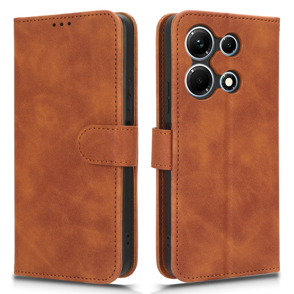 For Infinix Note 30i 4G Skin-touch PU Leather Wallet Phone Case Stand Protective Phone Cover