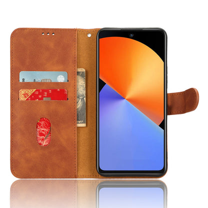 For Infinix Note 30i 4G Skin-touch PU Leather Wallet Phone Case Stand Protective Phone Cover