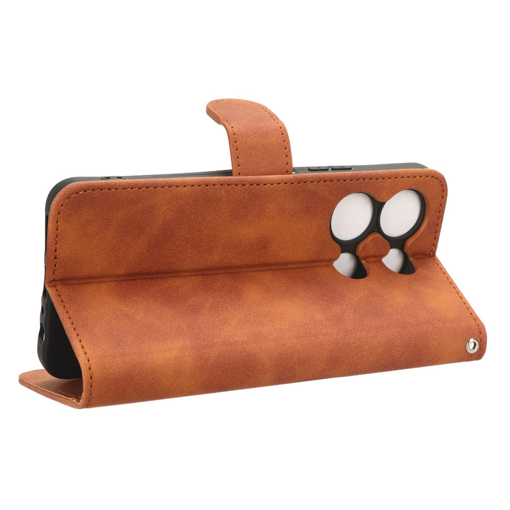 For Infinix Note 30i 4G Skin-touch PU Leather Wallet Phone Case Stand Protective Phone Cover