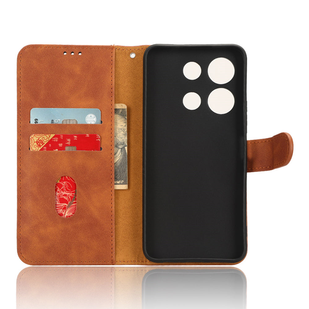 For Infinix Note 30i 4G Skin-touch PU Leather Wallet Phone Case Stand Protective Phone Cover