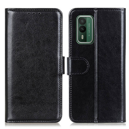For Nokia XR21 PU Leather Crazy Horse Texture Folio Case Wallet Stand Flip Phone Cover