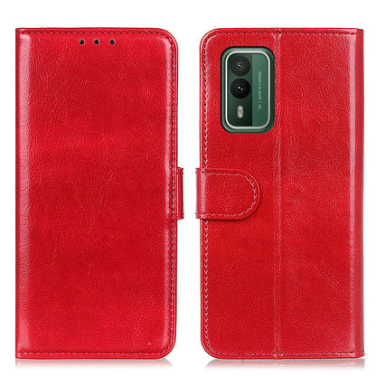For Nokia XR21 PU Leather Crazy Horse Texture Folio Case Wallet Stand Flip Phone Cover