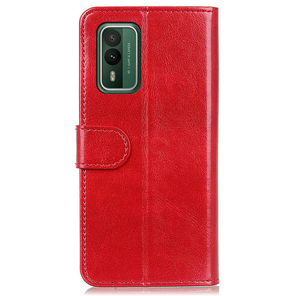 For Nokia XR21 PU Leather Crazy Horse Texture Folio Case Wallet Stand Flip Phone Cover