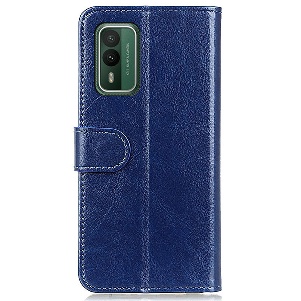 For Nokia XR21 PU Leather Crazy Horse Texture Folio Case Wallet Stand Flip Phone Cover